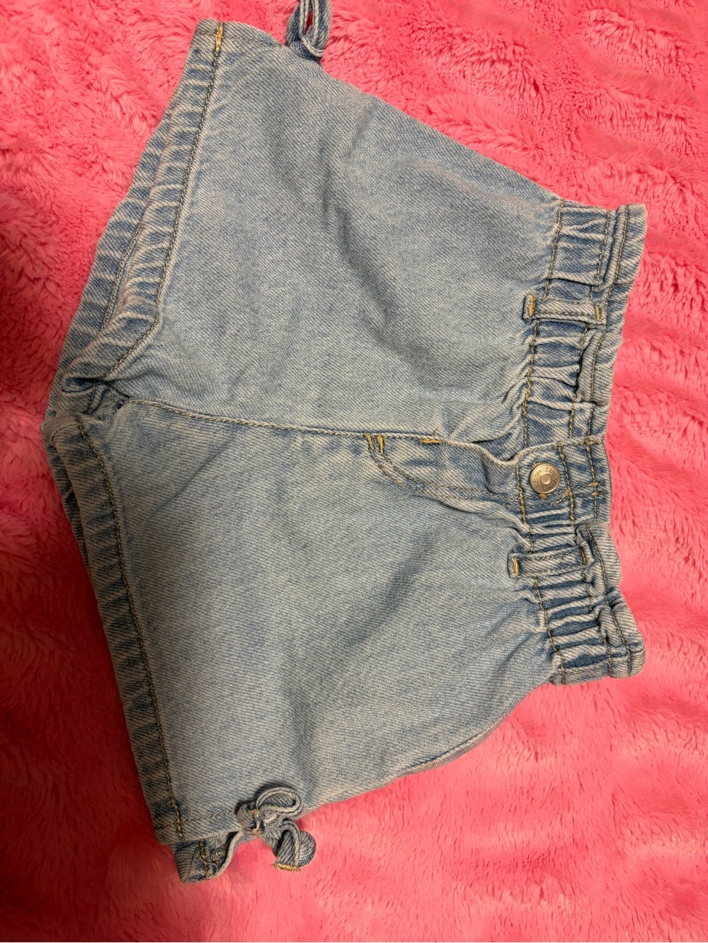 Zara paper bag Jean shorts